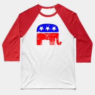 Republican Elephant Presidential Election Baseball T-Shirt